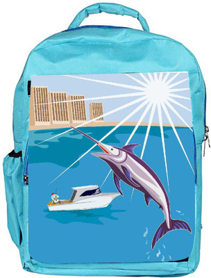 Snoogg Eco Friendly Canvas Blue Marlin Fish Jumping Retro Backpack Rucksack School Travel Unisex Casual Canvas Bag Bookbag Satchel 5 L Backpack(Blue)
Snoogg Eco Friendly Canvas Blue Marlin Fish Jumping Retro Backpack Rucksack School Travel Unisex Casual Canvas Bag Bookbag Satchel 5 L Backpack(Blue)