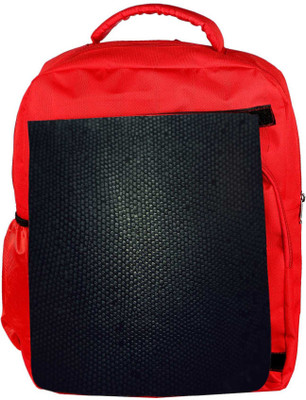 Snoogg Eco Friendly Canvas Snake Skin Designer Backpack Rucksack School Travel Unisex Casual Canvas Bag Bookbag Satchel 5 L Backpack(Red)