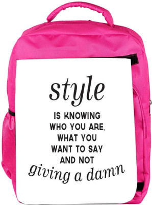 Snoogg Eco Friendly Canvas Not Giving A Damn Backpack Rucksack School Travel Unisex Casual Canvas Bag Bookbag Satchel 5 L Backpack(Pink)
Snoogg Eco Friendly Canvas Not Giving A Damn Backpack Rucksack School Travel Unisex Casual Canvas Bag Bookbag Satchel 5 L Backpack(Pink)