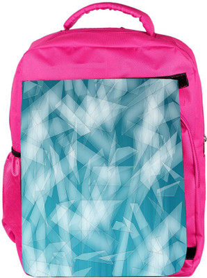 Snoogg Eco Friendly Canvas Pattern Shapes Designer Backpack Rucksack School Travel Unisex Casual Canvas Bag Bookbag Satchel 5 L Backpack(Pink)