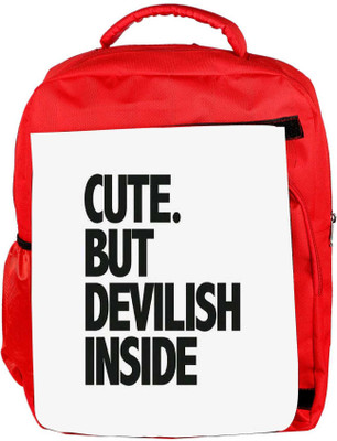 Snoogg Eco Friendly Canvas Cute But Devilish Inside Backpack Rucksack School Travel Unisex Casual Canvas Bag Bookbag Satchel 5 L Backpack(Red)
Snoogg Eco Friendly Canvas Cute But Devilish Inside Backpack Rucksack School Travel Unisex Casual Canvas Bag Bookbag Satchel 5 L Backpack(Red)