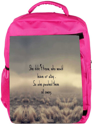 Snoogg Eco Friendly Canvas Shed Pushed Away Quotes Backpack Rucksack School Travel Unisex Casual Canvas Bag Bookbag Satchel 5 L Backpack(Pink)
Snoogg Eco Friendly Canvas Shed Pushed Away Quotes Backpack Rucksack School Travel Unisex Casual Canvas Bag Bookbag Satchel 5 L Backpack(Pink)
