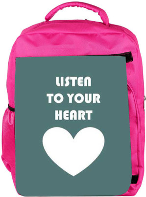 Snoogg Eco Friendly Canvas Listen To Your Heart Backpack Rucksack School Travel Unisex Casual Canvas Bag Bookbag Satchel 5 L Backpack(Pink)
Snoogg Eco Friendly Canvas Listen To Your Heart Backpack Rucksack School Travel Unisex Casual Canvas Bag Bookbag Satchel 5 L Backpack(Pink)