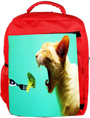 Snoogg Eco Friendly Canvas Cat Eating Broklyn Designer Backpack Rucksack School Travel Unisex Casual Canvas Bag Bookbag Satchel 5 L Backpack(Red)
Snoogg Eco Friendly Canvas Cat Eating Broklyn Designer Backpack Rucksack School Travel Unisex Casual Canvas Bag Bookbag Satchel 5 L Backpack(Red)