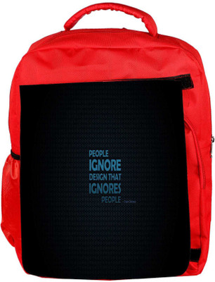 Snoogg Eco Friendly Canvas People Ignore Designer Backpack Rucksack School Travel Unisex Casual Canvas Bag Bookbag Satchel 5 L Backpack(Red)
Snoogg Eco Friendly Canvas People Ignore Designer Backpack Rucksack School Travel Unisex Casual Canvas Bag Bookbag Satchel 5 L Backpack(Red)
