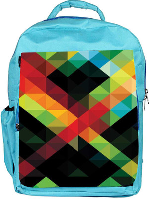 Snoogg Eco Friendly Canvas Digital Aztec Revolution Backpack Rucksack School Travel Unisex Casual Canvas Bag Bookbag Satchel 5 L Backpack(Blue)