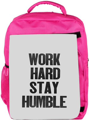 Snoogg Eco Friendly Canvas Work Hard Stay Humble Backpack Rucksack School Travel Unisex Casual Canvas Bag Bookbag Satchel 5 L Backpack(Pink)
Snoogg Eco Friendly Canvas Work Hard Stay Humble Backpack Rucksack School Travel Unisex Casual Canvas Bag Bookbag Satchel 5 L Backpack(Pink)