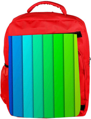 Snoogg Eco Friendly Canvas Flow Design 2379 Backpack Rucksack School Travel Unisex Casual Canvas Bag Bookbag Satchel 5 L Backpack(Red)