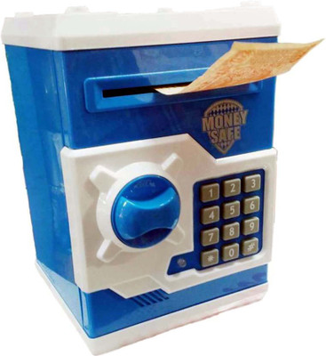 Bonkerz Money Safe Kids ATM Bank with Electronic Lock And Auto Swiping Function Coin Bank(Blue)
Bonkerz Money Safe Kids ATM Bank with Electronic Lock And Auto Swiping Function Coin Bank(Blue)