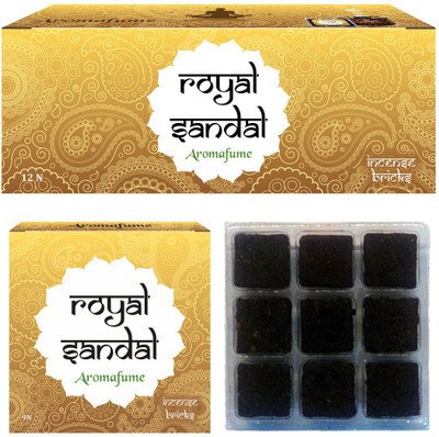 Aromafume Royal Sandal Incense Bricks Celebration Pack ( 12 Units Of 9 Pcs Each) Fresh Agarbattis(108 Units)
Aromafume Royal Sandal Incense Bricks Celebration Pack ( 12 Units Of 9 Pcs Each) Fresh Agarbattis(108 Units)