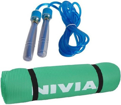 Nivia Combo of Two, One Yoga Mat (Green) and One Skipping Jump Rope- Gym & Fitness Kit
Nivia Combo of Two, One Yoga Mat (Green) and One Skipping Jump Rope- Gym & Fitness Kit