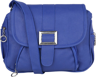 SAHAL Women Casual Blue PU Sling Bag