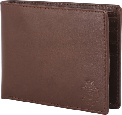 Lioncrown Men Brown Genuine Leather Wallet(7 Card Slots), Dark brown