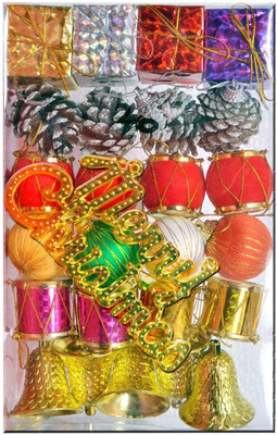 Shop Online Christmas Tree Decorations - hangings - pack of 24 pieces (multi) Hanging Ornaments Pack of 1
Shop Online Christmas Tree Decorations - hangings - pack of 24 pieces (multi) Hanging Ornaments Pack of 1