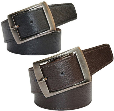 LAER Men & Women Casual Brown Synthetic Belt