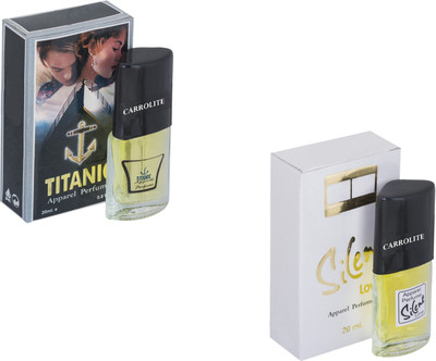 Carrolite Set of 2 Silent Love-Titanic Perfume Eau de Parfum - 20 ml(For Men & Women)
Carrolite Set of 2 Silent Love-Titanic Perfume Eau de Parfum - 20 ml(For Men & Women)