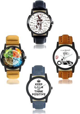OCTUS Rich Look Combo (Pack of 4) Watch - For Men