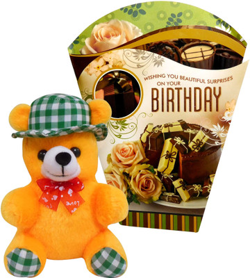 Siddhi Gifts birthday gifts for women - Birthday Greeting Card With Cute Soft Teddy(Set of 1)
Siddhi Gifts birthday gifts for women - Birthday Greeting Card With Cute Soft Teddy(Set of 1)