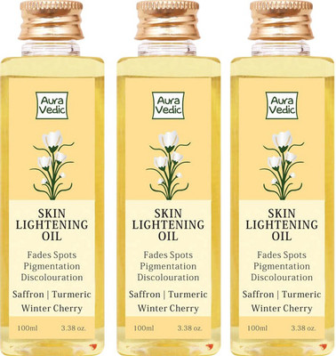 Auravedic Skin Lightening Oil (Pack Of 3)(300 ml)