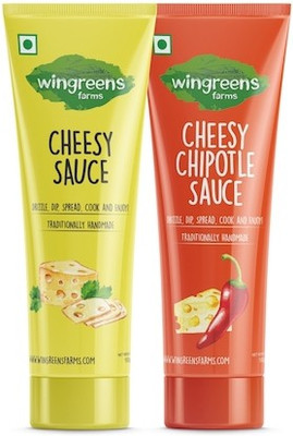 Wingreens Farms Wingreens Farms Cheese Sauce Two-Pack (Cheesy Sauce + Cheesy Chipotle Sauce) Sauce(200 g)
Wingreens Farms Wingreens Farms Cheese Sauce Two-Pack (Cheesy Sauce + Cheesy Chipotle Sauce) Sauce(200 g)