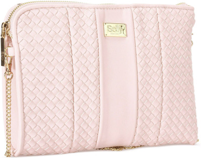 Allen Solly Women Evening/Party Pink PU Sling Bag
