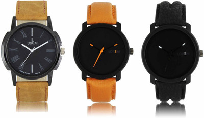 LOREM LR-19-20-21 Attractive Stylish Combo Watch - For Men