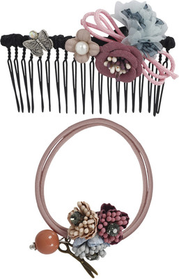 Bijou Vertex Limited Edition Mauve Vintage Floral Hair Comb & Pony Hair Accessory Set(Purple)
Bijou Vertex Limited Edition Mauve Vintage Floral Hair Comb & Pony Hair Accessory Set(Purple)