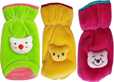 MY Newborn High Quality Daily use attractive Teddy Velvet Bottle Cover(Multicolor
