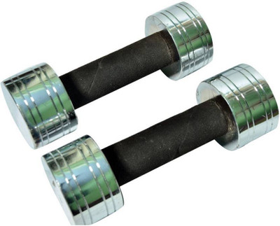 Monika Sports moni Fixed Weight Dumbbell(10 kg), Silver