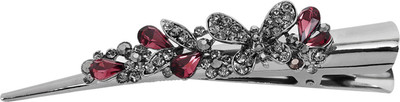 Bijou Vertex Gunmetal & Purple Metal Butterfly Embellished With Crystals Hair Clip(Grey)
Bijou Vertex Gunmetal & Purple Metal Butterfly Embellished With Crystals Hair Clip(Grey)