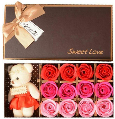Ktkashish Toys 12 rise with the Small teddy bear in the box / - 9 inch(Multicolor)