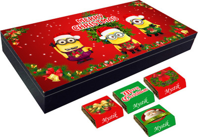 Mystik Christmas Wishing Minions 10 Pc Chocolate Gift Box Brittles(Pack of 8, 120 g)
Mystik Christmas Wishing Minions 10 Pc Chocolate Gift Box Brittles(Pack of 8, 120 g)