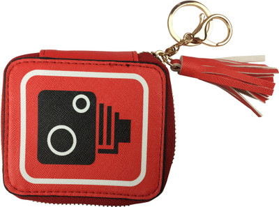 Bag of Small Things Coin Bag Purse Wallet Cartoon Animated Camera Red Coin Purse(Red)