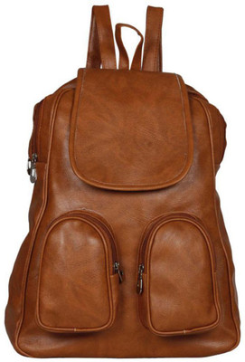 view bags DOUBLE POCKETS 10 L Backpack(Tan)