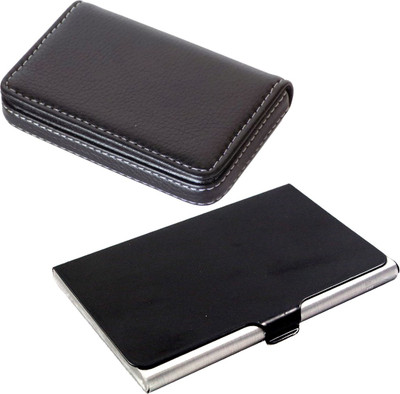 Stealodeal Black Stainless Steel With Soft Leather Wallet 10 Card Holder(Set of 2, Black)
Stealodeal Black Stainless Steel With Soft Leather Wallet 10 Card Holder(Set of 2, Black)