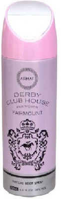 Armaf Derby Club House Fairmount Deodorant Body Spray For Women 200 ML Body Spray - For Women(200 ml)
Armaf Derby Club House Fairmount Deodorant Body Spray For Women 200 ML Body Spray - For Women(200 ml)