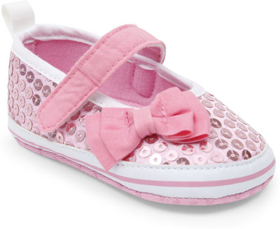 Lilliput Girls Velcro Ballerinas(Pink