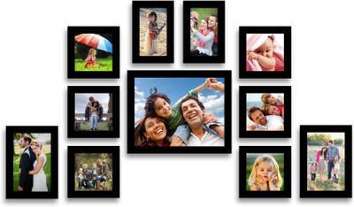 Swadesi Stuff MDF Photo Frame(Black, 11 Photos)