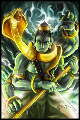 Aabhaas Shiva Wall Poster Fine Art Print(12 inch X 18 inch, Rolled)