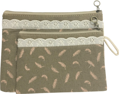 Bag of Small Things Fabric Multipurpose Travel Pouch Set of 2 Brown Feather Cosmetic Bag(Brown)
Bag of Small Things Fabric Multipurpose Travel Pouch Set of 2 Brown Feather Cosmetic Bag(Brown)