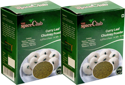 The Spice Club Curry Leaf (Kariveppilai) Chutney Powder 100g (Pack of 2) - 100 % Natural. No Preservatives - 200 g(Pack of 2)
The Spice Club Curry Leaf (Kariveppilai) Chutney Powder 100g (Pack of 2) - 100 % Natural. No Preservatives - 200 g(Pack of 2)