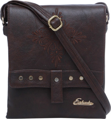 Esbeda Women Casual Brown PU Sling Bag