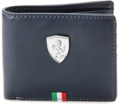 Arrowbee Men Casual Blue Artificial Leather Wallet(4 Card Slots)