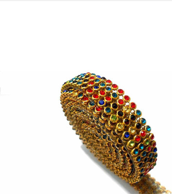 BestUBuy Stone lace multicolour 4-line full length 1.25 meters for bangles/jewellery decoration
BestUBuy Stone lace multicolour 4-line full length 1.25 meters for bangles/jewellery decoration