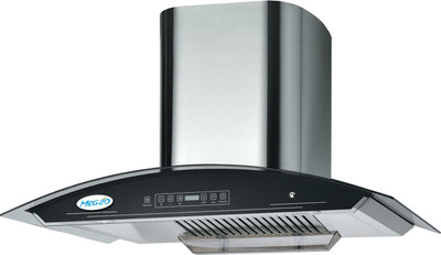 Meglio DZIRE 90 Wall Mounted Chimney(SILVER 1100 CMH)