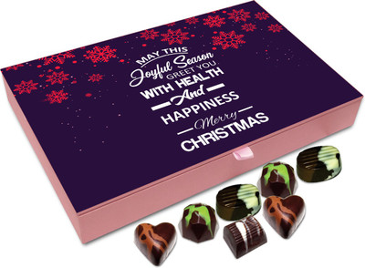 Chocholik Christmas Gift Box - Wish You Health And Happiness On Christmas Chocolate Box - 12pc Truffles(144 g)
Chocholik Christmas Gift Box - Wish You Health And Happiness On Christmas Chocolate Box - 12pc Truffles(144 g)