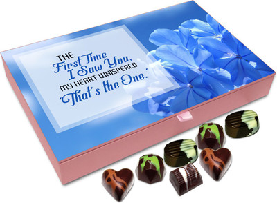 Chocholik Gift Box - The First Time I Saw You My Heart Whispered That's The One Chocolate Box - 12pc Truffles(144 g)
Chocholik Gift Box - The First Time I Saw You My Heart Whispered That's The One Chocolate Box - 12pc Truffles(144 g)