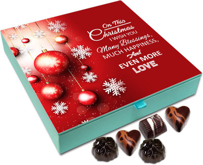 Chocholik Christmas Gift Box - On This Christmas I Wish You Lots Of Blessings Chocolate Box - 9pc Truffles(108 g)
Chocholik Christmas Gift Box - On This Christmas I Wish You Lots Of Blessings Chocolate Box - 9pc Truffles(108 g)