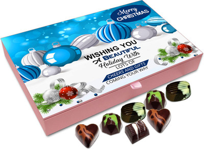 Chocholik Christmas Gift Box - Wishing You Happy Holiday On Christmas Chocolate Box - 12pc Truffles(144 g)
Chocholik Christmas Gift Box - Wishing You Happy Holiday On Christmas Chocolate Box - 12pc Truffles(144 g)