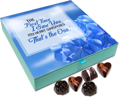Chocholik Gift Box - The First Time I Saw You My Heart Whispered That's The One Chocolate Box - 9pc Truffles(108 g)
Chocholik Gift Box - The First Time I Saw You My Heart Whispered That's The One Chocolate Box - 9pc Truffles(108 g)